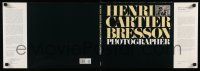 4j142 HENRI CARTIER-BRESSON: PHOTOGRAPHER hardcover book jacket '92 cool design with inset photo!