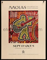 4j171 MOLAS 18x23 museum/art exhibition '80s colorful folk art of the Cuna Indians!