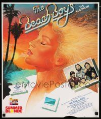 4j231 BEACH BOYS 18x21 music poster '83 cool art of sexy blonde woman!