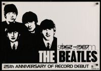 4j218 BEATLES 20x29 Japanese music poster '87 John, Paul, Ringo, George, 25th anniversary!