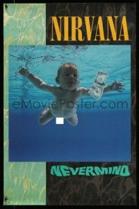 4j257 NIRVANA 23x35 music poster '91 Nevermind, band's break-out album, image by Kirk Weddle!