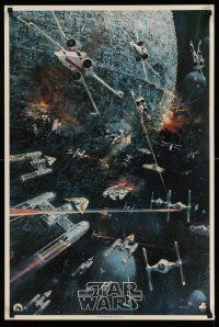 4j270 STAR WARS 22x33 music poster '77 George Lucas classic sci-fi epic, John Berkey artwork!