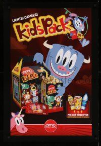 4j374 AMC THEATRES DS 27x40 special '11 cool ad from the movie theater chain, kids pack