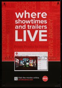 4j360 AMC THEATRES DS 27x39 special '10 ad from the movie theater chain, show times and trailers!