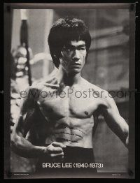 4j402 BRUCE LEE 20x27 special '73 barechested close up of the kung fu legend from Enter The Dragon