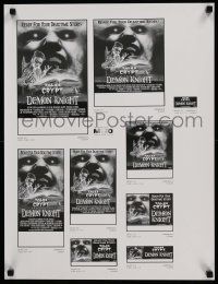 4j143 DEMON KNIGHT ad slick '95 Tales from the Crypt, inspired by E.C. comics, image of Crypt-Keeper