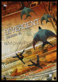 4j290 DIVERGENT IMAX mini poster '14 cool different artwork by Victor Ngai!