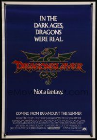 4j430 DRAGONSLAYER 16x23 special '81 in the Dark Ages, dragons were real, not a fantasy!