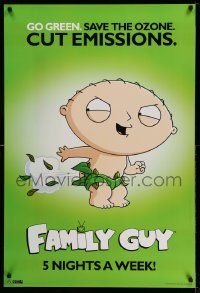 4j672 FAMILY GUY tv poster '08 Seth McFarlane cartoon, great image of Stewie, cut emissions!