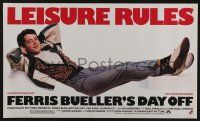 4j447 FERRIS BUELLER'S DAY OFF 14x24 special '86 Matthew Broderick in John Hughes teen classic!