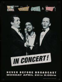 4j679 FRANK DEAN & SAMMY IN CONCERT tv poster '98 great image of the singing trio!
