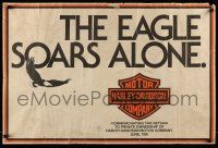 4j121 HARLEY-DAVIDSON 23x34 advertising poster '81 motorcycles, the eagle soars alone!