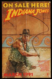 4j477 INDIANA JONES 14x21 Canadian special '91 cool artwork of Ford by Dave Dorman!