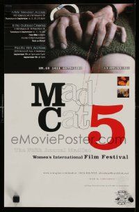 4j253 MADCAT 5 11x17 music poster '01 Fifth Annual MadCat Women's International Film Festival!