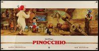 4j553 PINOCCHIO 20x39 special '40 Disney cartoon about a wooden boy who wants to be real!