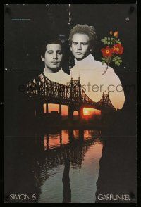 4j269 SIMON & GARFUNKEL record insert poster '68 cool image of musical duo, Bookends