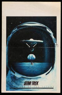 4j596 STAR TREK: THE FACE OF THE FUTURE 11x17 special '92 Enterprise in astronaut helmet
