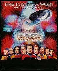 4j729 STAR TREK: VOYAGER tv poster '95 great images of all the top cast members!