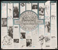 4j607 STAR WARS THE FIRST TEN YEARS 22x26 special '87 Lucas classic sci-fi epic, images & info!