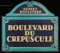 4j610 SUNSET BOULEVARD 18x20 French special '50 Billy Wilder film noir classic!