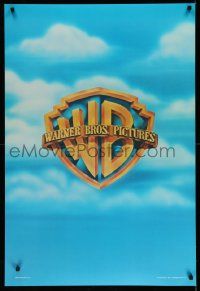 4j633 WARNER BROS DS 27x40 special '97 cool image of the WB shield logo floating in sky!