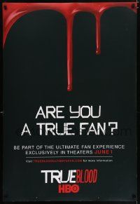 4j735 TRUE BLOOD heavy stock tv poster '10 the ultimate fan experience!