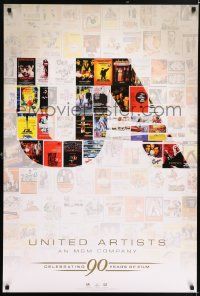 4j994 UNITED ARTISTS: CELEBRATING 90 YEARS OF FILM 27x40 video poster '07 great images of posters!