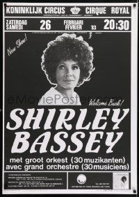 4j226 SHIRLEY BASSEY 28x39 Belgian music poster '83 cool different image of the star!