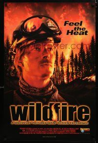 4j636 WILDFIRE: FEEL THE HEAT IMAX 27x36 special '99 fire fighting documentary, feel the heat!