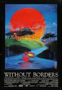 4j739 WITHOUT BORDERS tv poster '89 Cicely Tyson, Michele Mariana, wonderful artwork by Peter Max!