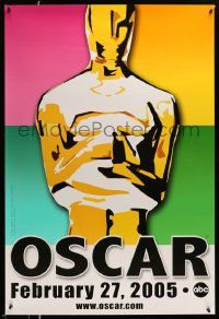 4k009 77th ANNUAL ACADEMY AWARDS heavy stock DS 1sh '05 Brett Davidson artwork of the Oscar!