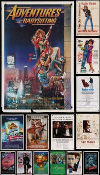 4m396 LOT OF 16 MOSTLY UNFOLDED MOSTLY SINGLE-SIDED 27X41 ONE-SHEETS '80s-90s great movie images!