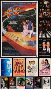 4m397 LOT OF 15 UNFOLDED MOSTLY SINGLE-SIDED 27X41 ONE-SHEETS '80s-90s a variety of movie images!