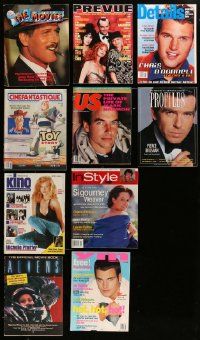 4m048 LOT OF 10 MOVIE MAGAZINES '80s-90s filled with great movie images & information!