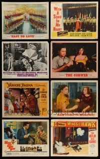 4m103 LOT OF 11 LOBBY CARDS '50s-60s great scenes from a variety of different movies!