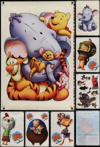 4m279 LOT OF 11 WINDOW CLINGS '00s Winnie the Pooh, Pirates of the Caribbean, Chicken Little+more!