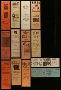 4m009 LOT OF 13 LOCAL THEATER HERALDS '30s-40s advertising for a variety of different movies!