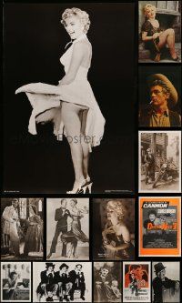 4m277 LOT OF 15 COMMERCIAL POSTERS '70s-80s Marilyn Monroe, Charlie Chaplin, James Dean, Sinatra!