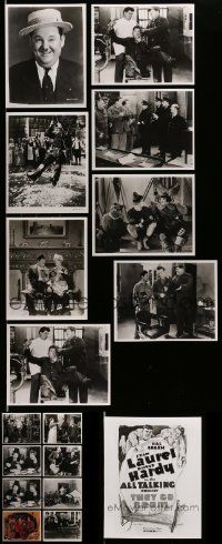 4m209 LOT OF 17 LAUREL AND HARDY 8x10 REPRO STILLS '80s great scenes from some of their movies!