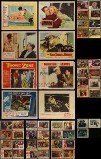 4m079 LOT OF 51 LOBBY CARDS '30s-70s great scenes from a variety of different movies!