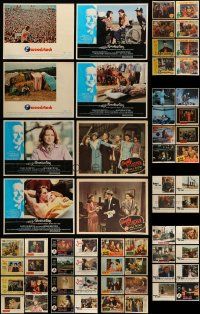 4m075 LOT OF 60 LOBBY CARDS '40s-80s incomplete sets from a variety of different movies!
