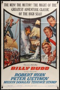 4p086 BILLY BUDD 1sh '62 Terence Stamp, Robert Ryan, mutiny & high seas adventure!