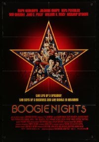 4p107 BOOGIE NIGHTS int'l 1sh '97 Burt Reynolds, Julianne Moore, Wahlberg as Dirk Diggler!