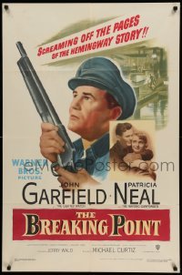 4p111 BREAKING POINT 1sh '50 John Garfield, Wallace Ford, from Ernest Hemingway's story!