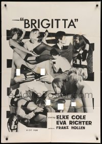 4p115 BRIGITTA 1sh '67 Eva Richter, Elke Cole in the title role, sexy images!