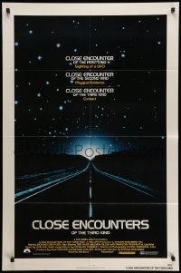 4p153 CLOSE ENCOUNTERS OF THE THIRD KIND 1sh '77 Steven Spielberg's sci-fi classic!