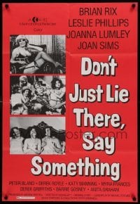 4p200 DON'T JUST LIE THERE, SAY SOMETHING 1sh '76 Bob Kellett, Brian Rix, wild sexy images!