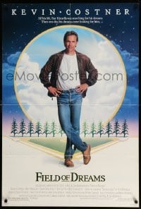 4p258 FIELD OF DREAMS DS 1sh '89 Kevin Costner baseball classic, if you build it, they will come