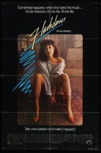 4p266 FLASHDANCE 1sh '83 sexy dancer Jennifer Beals, take your passion and make it happen!
