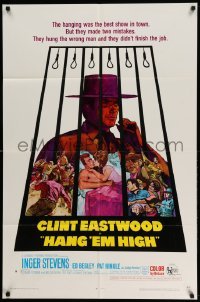 4p344 HANG 'EM HIGH 1sh '68 Clint Eastwood, they hung the wrong man & didn't finish the job!